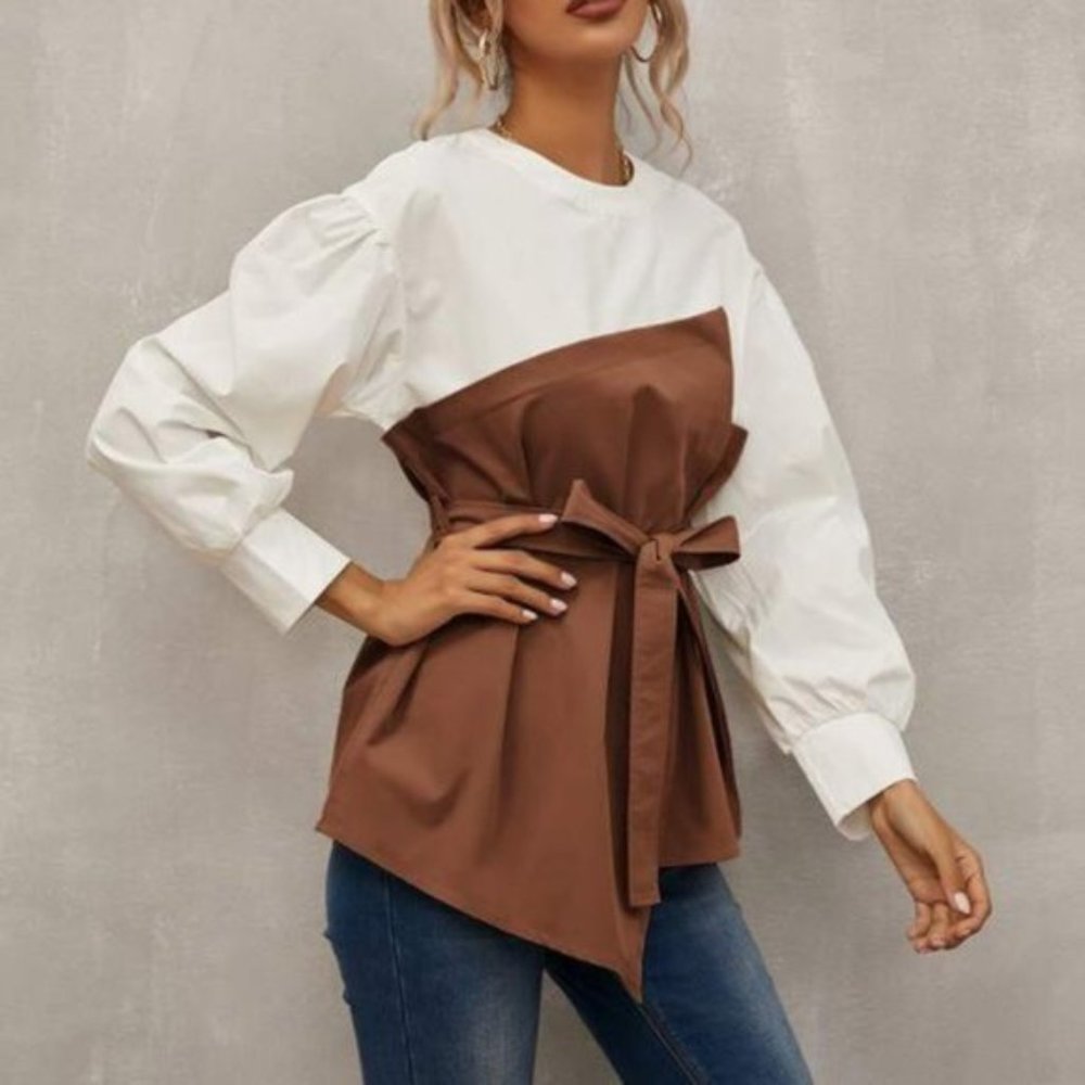 MODERN EDGE Blouse - Brown - Picture 5 of 6